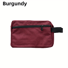 Small Travel Toiletry Bag with Zipper and Handle