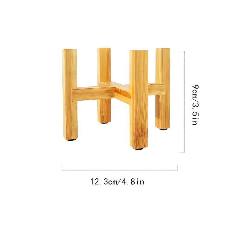 Wooden Floor Flower Stand 8-12 Plant Indoor Outdoor Holder