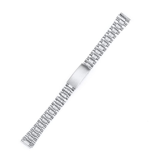 Stainless Steel Watch Band Metal Bracelet Folding Clasp Silver