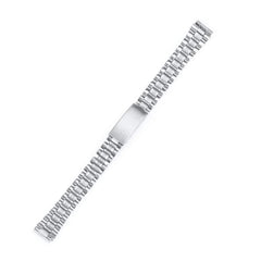 Stainless Steel Watch Band Metal Bracelet Folding Clasp Silver