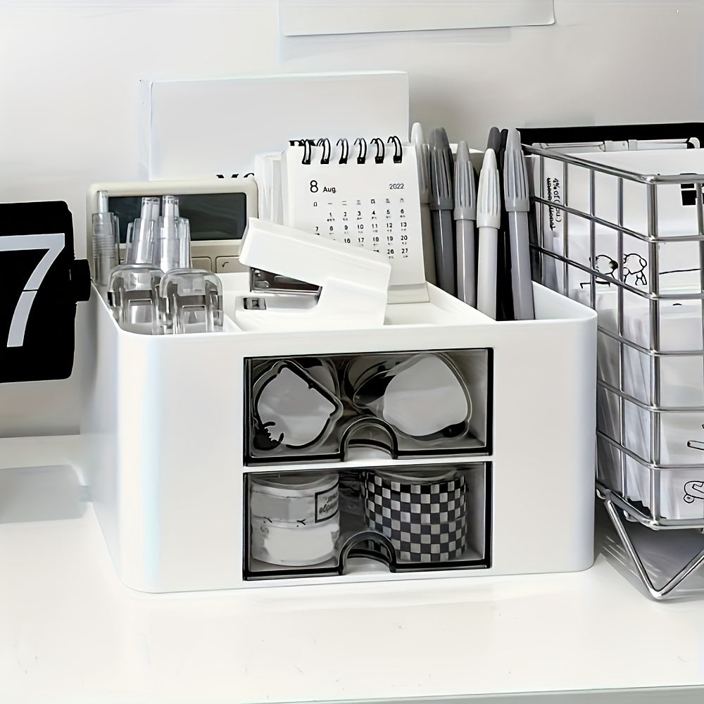 1pc Storage Box Cosmetic Organizer Jewelry Storage Box Desktop Organizer