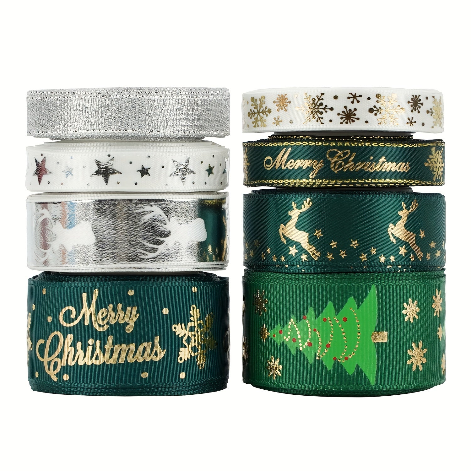 Christmas Ribbon Double sided Thread Ribbon Gift Packaging Decoration Ribbon