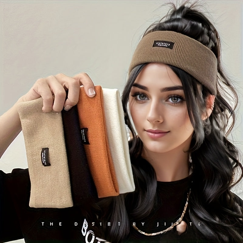 Knitted Elastic Headband Set for Autumn/Winter