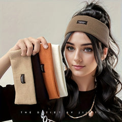 Knitted Elastic Headband Set for Autumn/Winter