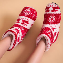 Christmas Elk Winter Floor Shoes for Women