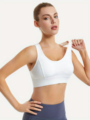 Racerback Wireless Sports Bra High Impact Push Up Tank Bra Women's Lingerie