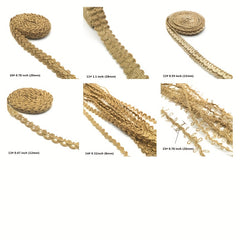 3 Yards Flower Pattern Jute Ribbon Wedding Party Decor DIY Crafts Wrapping