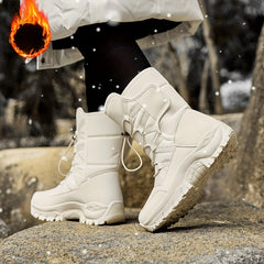 Women's Winter Snow Boots Waterproof Fleece Lined Mid Calf Insulated Shoes