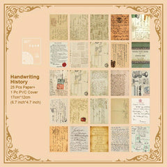 26 Vintage Scrapbook Paper Map Newspaper Pattern Journaling Supplies Kit