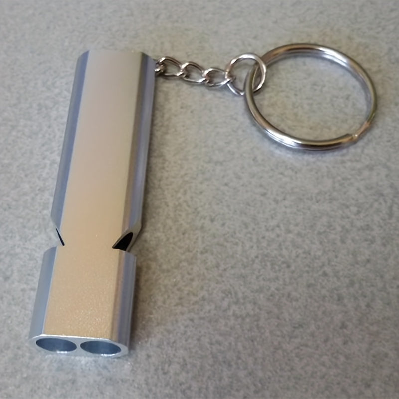 2pcs Aluminum Emergency Whistles Keychain High Decibel Survival Whistles