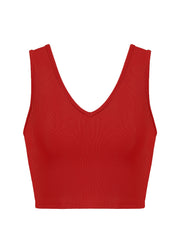 Backless Tank Top V Neck Sleeveless for Spring & Summer