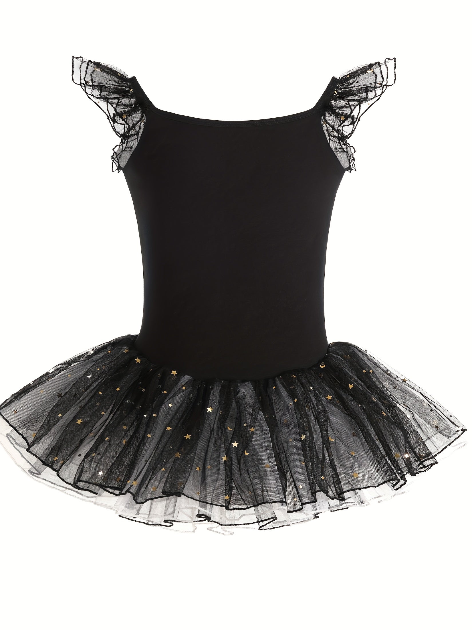 Girls 93 Cotton Sequin Trim Tutu Ballet Leotard Dance Suit