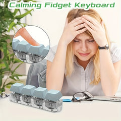 Adult Keyboard Keychain Relaxation Toy Multicolor Novelty Gift for Halloween
