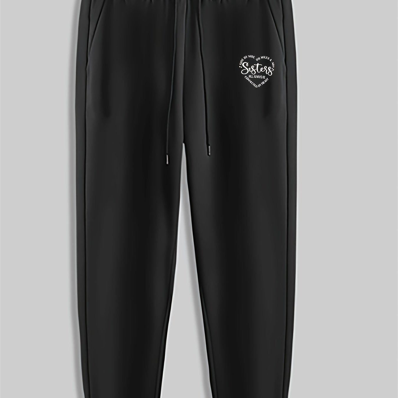 Men's Drawstring Sweatpants Casual Trousers for Spring Autumn