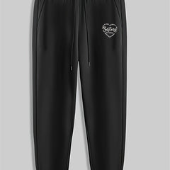 Men's Drawstring Sweatpants Casual Trousers for Spring Autumn