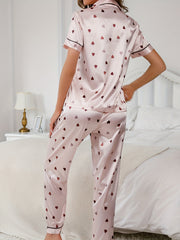 Colorful Love Print Pajama Set