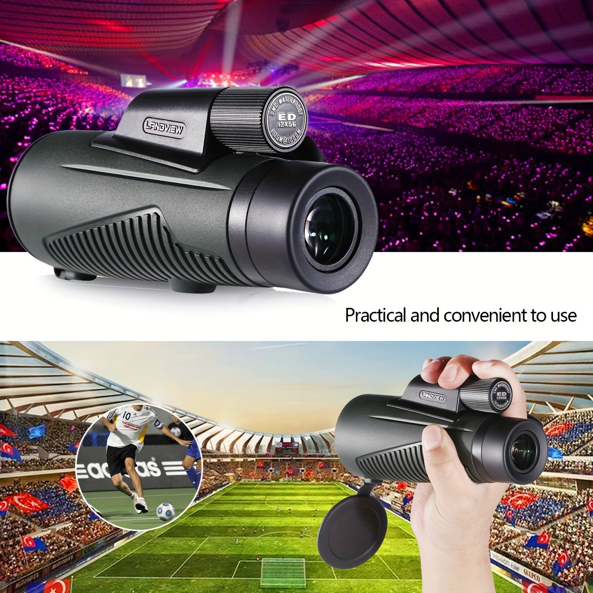 HD Monocular Telescope for Birdwatching with Phone Adapter & Tripod