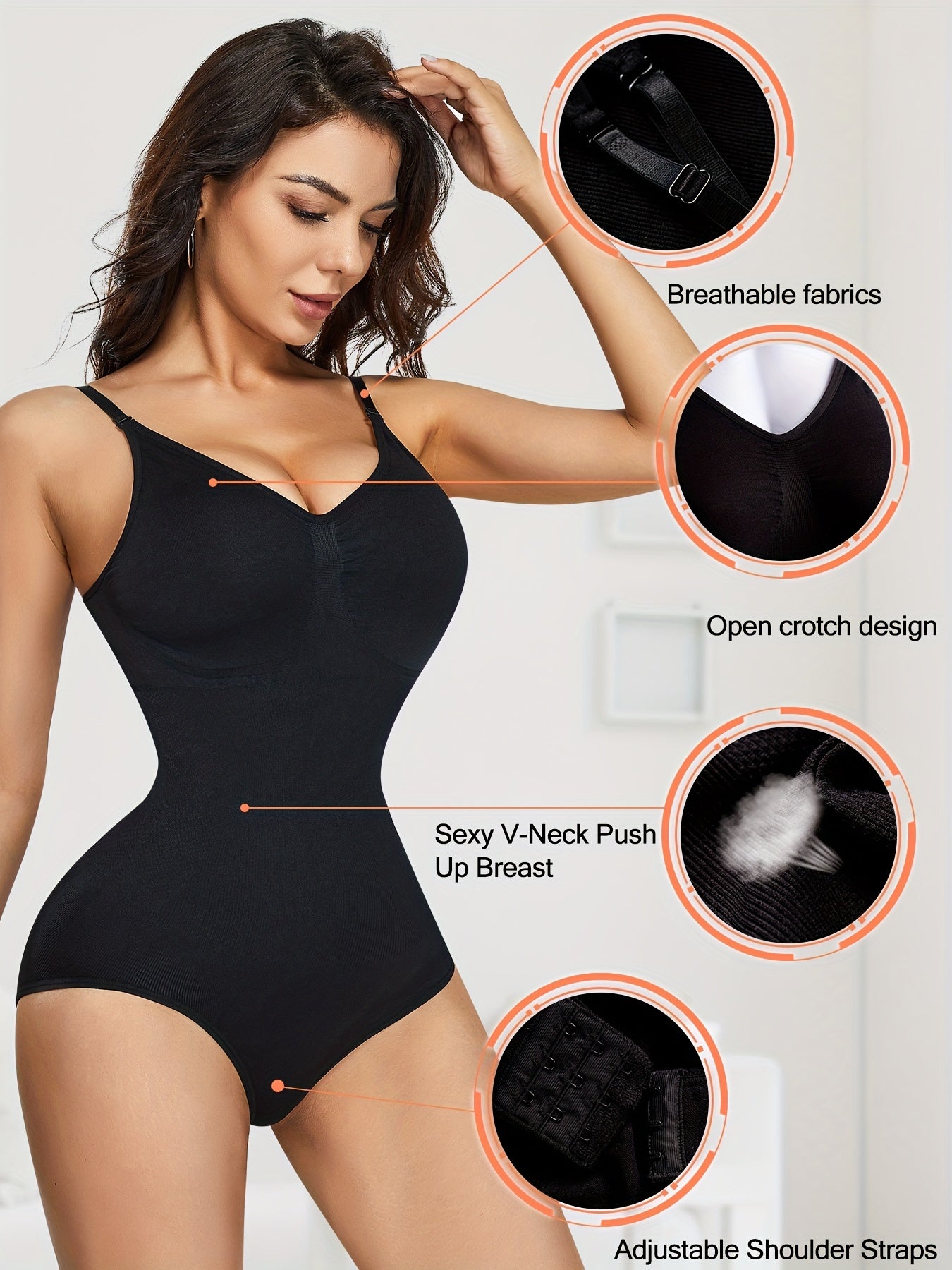 Soft Cami Tight Bodysuit Sleeveless Shapewear Bodycon Women's Lingerie