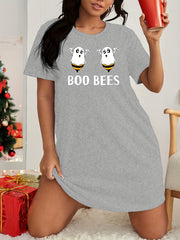 Bee Ghost Print Tee Nightdress