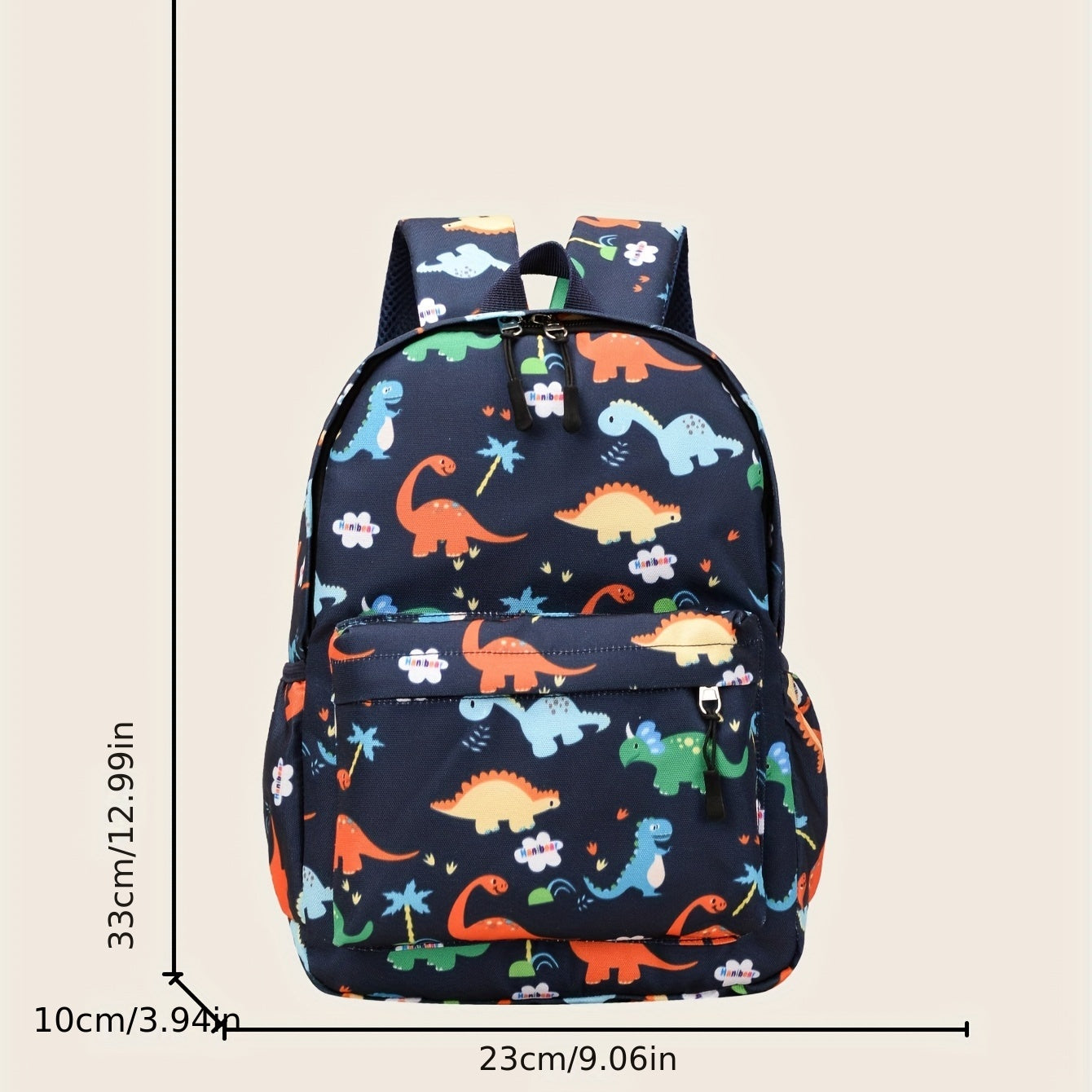Kids Dino Backpack Large Capacity Lightweight School Bag