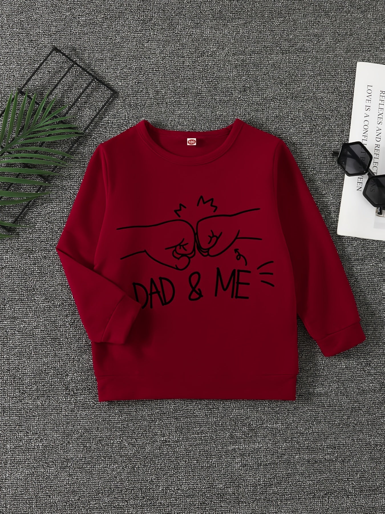 DAD ME Boys Sweatshirt Creative Pullover Long Sleeve