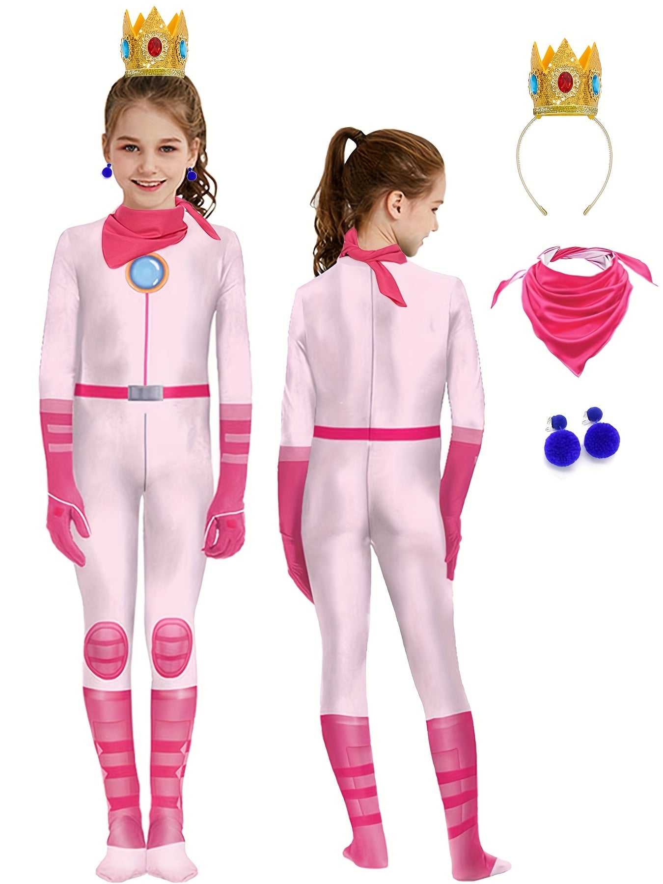 Girls Princess Costume Halloween Carnival Cosplay Party Suits Hero
