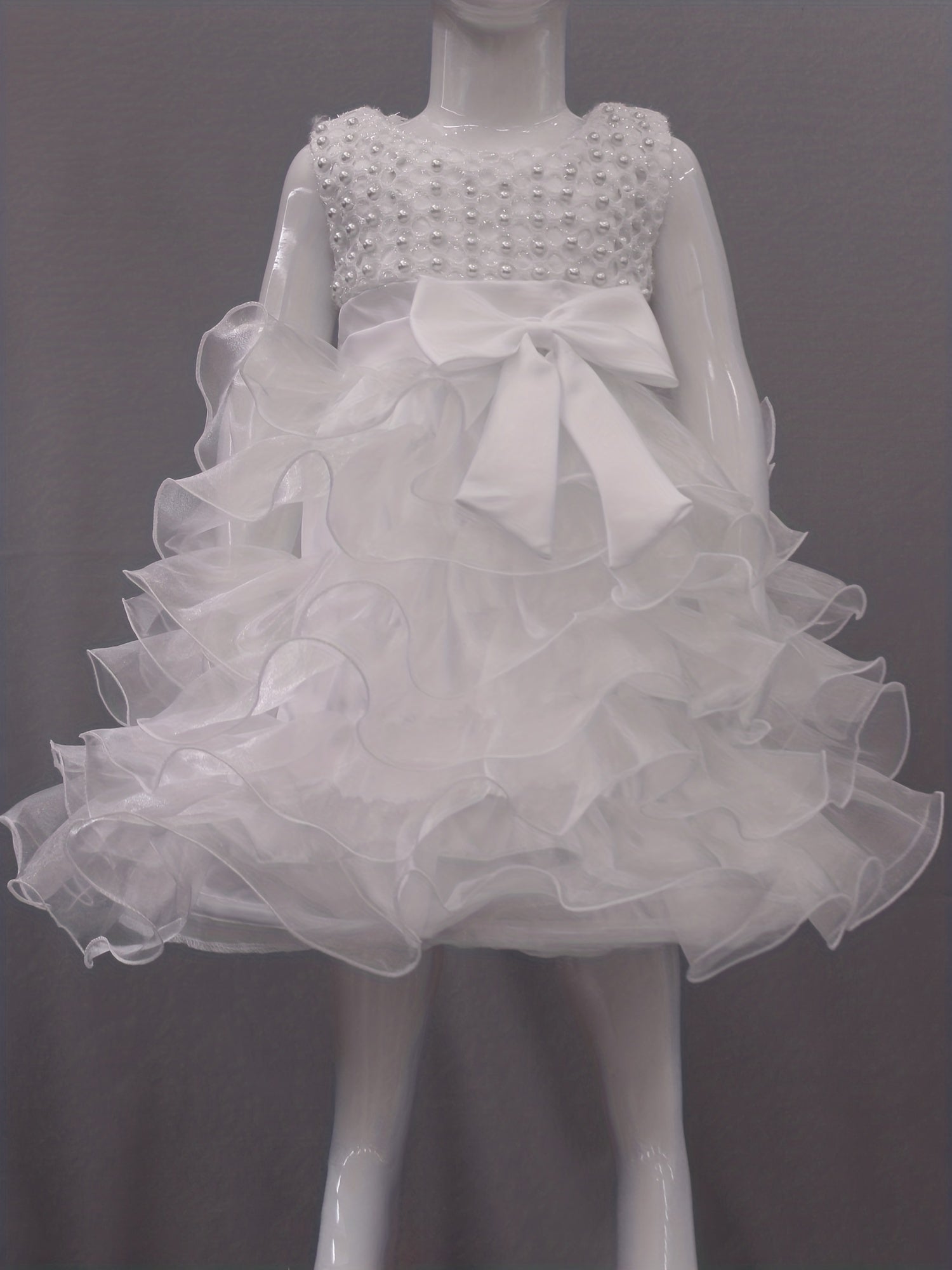 Baby Girls Mesh Sleeveless Princess Dress Clothes