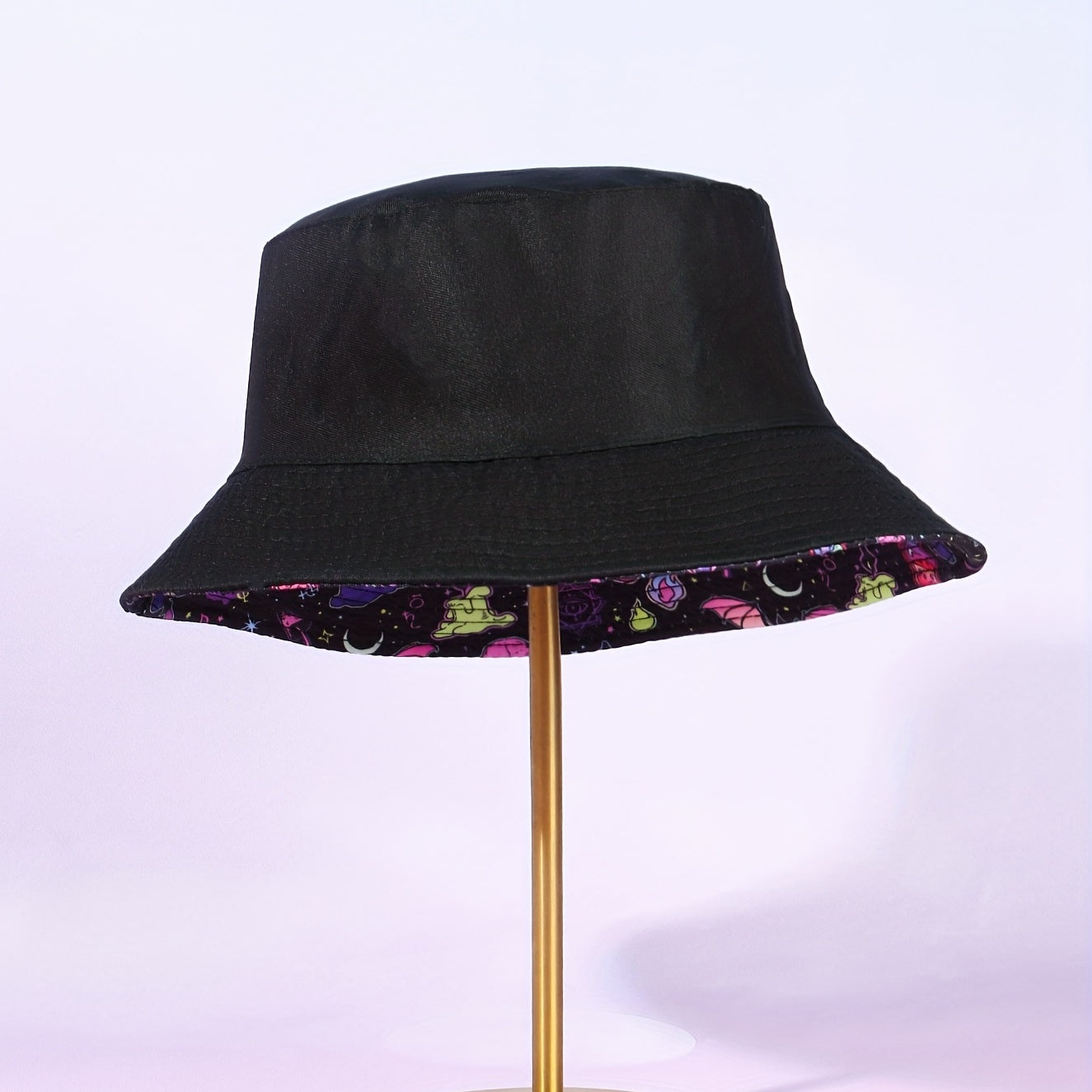 Ghost Candle Halloween Bucket Hat Reversible Sunshade Fisherman Cap