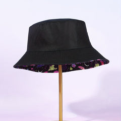 Ghost Candle Halloween Bucket Hat Reversible Sunshade Fisherman Cap