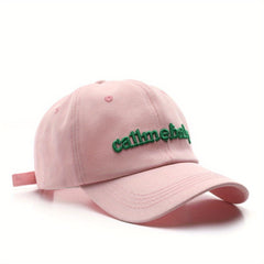 Retro Embroidery Peaked Cap Sun Protection Baseball Cap