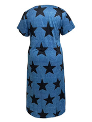 Star Print Lounge Dress