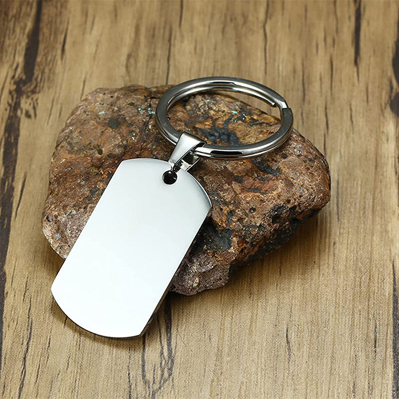 Personalized Men's Keychain Gift Stainless Steel Personalized Birthday Gift