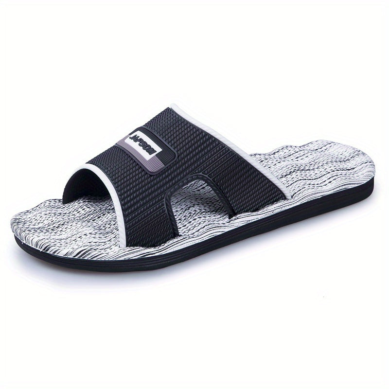 Men's Non Slip Slides Open Toe Shoes Indoor Outdoor Beach Shower