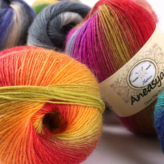 3pcs 100g Rainbow Yarn 3 0 4 0 Double Crochet Fine Rainbow Line Yarn