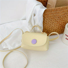 Kids Mini Crossbody Bag PU Leather Small Square Coin Purse