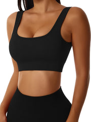Threaded Yoga Set High Impact Sports Bra and Shorts