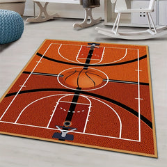 Basketball Court Crystal Pile Carpet Living Room Play Mat