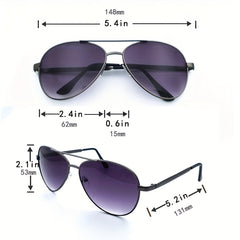 Men's Metal Frame Polarized Sunglasses Driving Sunshade Sunglasses