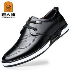LAORENTOU Men's Leather Dress Shoes Casual Oxford Shoes