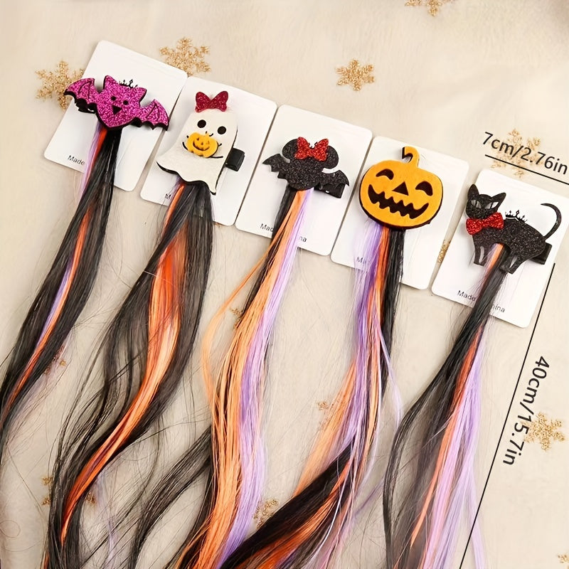 Halloween Ghost Cat Bat Hairpin for Girls Party Cosplay