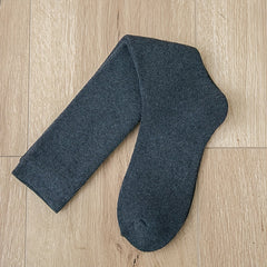 Solid Calf Socks Comfy Knee High Stockings Women's Hosiery
