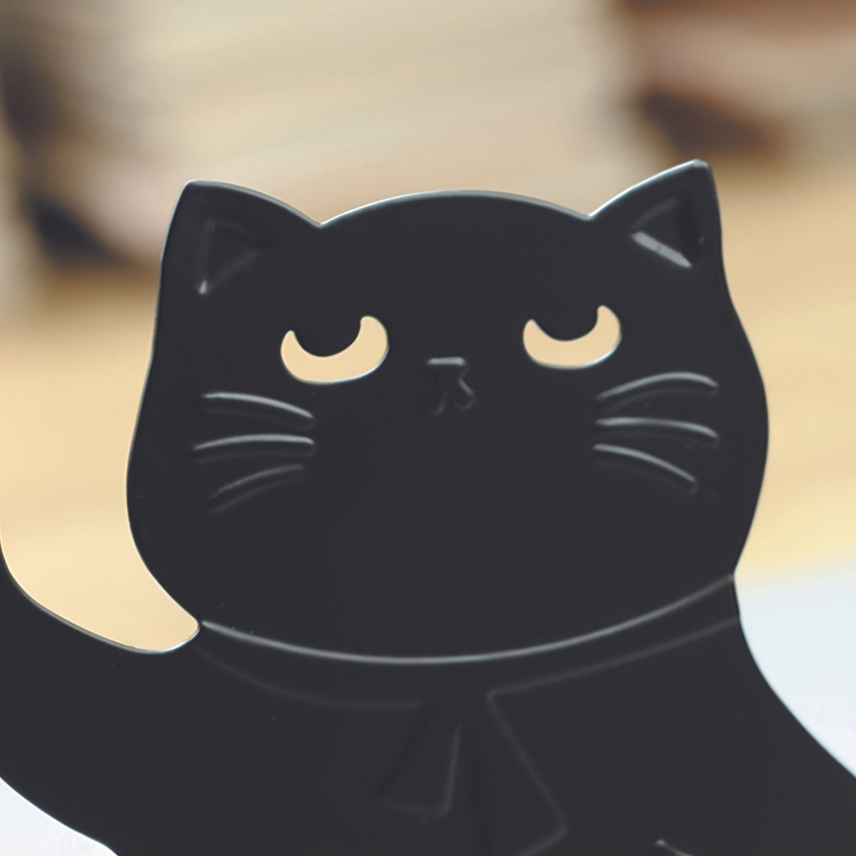2pcs Cat Shape Music Animal Bookshelf Metal Bookend
