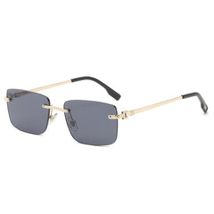 Rimless Sunglasses with Outer Packaging and Glasses Case
