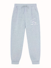 Letter Print Joggers With Pockets Men's Drawstring Pants