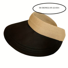 UV Protection Sun Visor Hat Wide Brim Lightweight Beach Hat