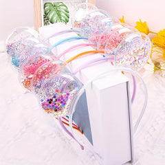 Quicksand Cat Ears Headband Set for Girls and Women
