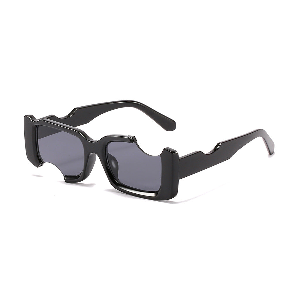 Y2K Irregular Rectangular Sunglasses Women's Narrow Frame UV Protection