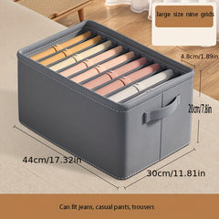 9 Compartment Clothes Storage Box Organizer with Handles