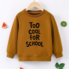TOOL FOR SCHOOL Boys Sweatshirt Long Sleeve Crew Neck Tops