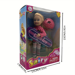 15 Doll with Skateboard and Hat - Christmas, Thanksgiving, Halloween Gift